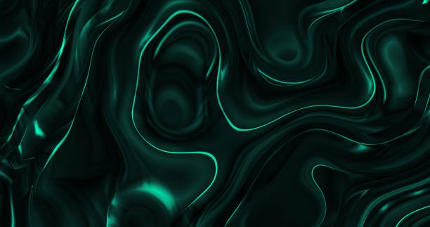 istock Amazing abstract dark green texture. 3d vertical banner emerald royal color. 1397326133