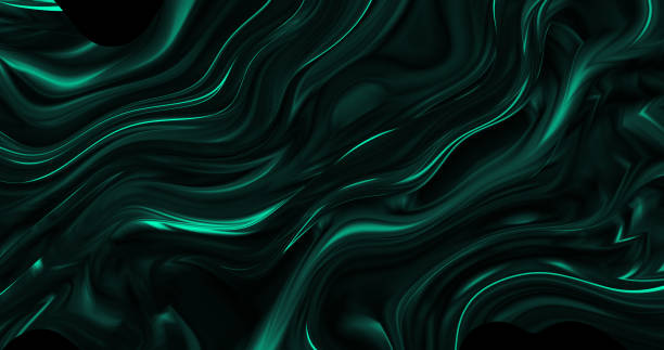 istock Amazing abstract dark green texture. 3d vertical banner emerald royal color. 1397326143