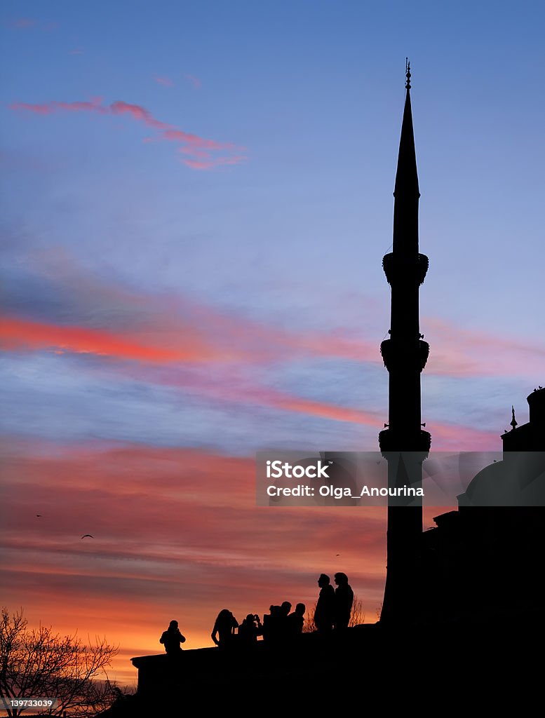 Sonnenuntergang in Istanbul - Lizenzfrei Abenddämmerung Stock-Foto