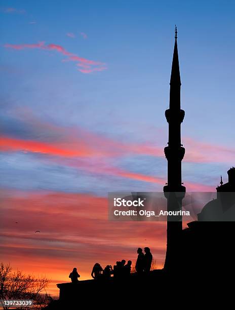 Foto de Pôr Do Sol Em Istambul e mais fotos de stock de Ajardinado - Ajardinado, Arabesco - Estilo, Arcaico