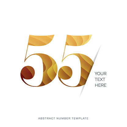 Abstract number template. Anniversary number template isolated, anniversary icon label, anniversary symbol stock illustration