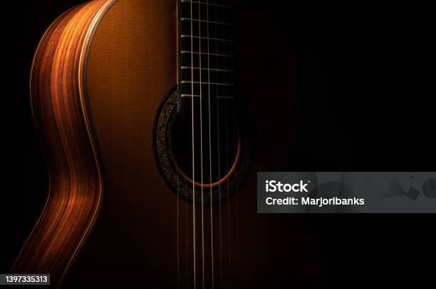 Classical Guitar Stock Photo - Download Image Now - Guitar, Acoustic Guitar, Close-up
