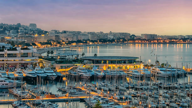 The city of Cannes stock photo
