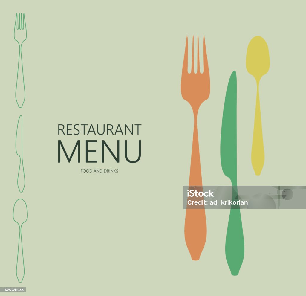 Food Menu Abstract Abstract Restaurant Menu Cover Artwork Stock Illustration - Download ...