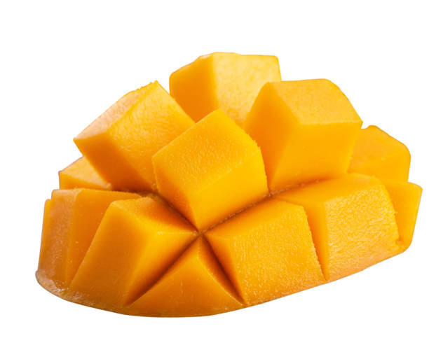 istock Beautiful delicious mango isolated on white table background. 1397343774