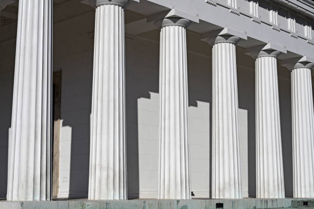 istock Ancient Greek columns exterior detail architecture 1397343911