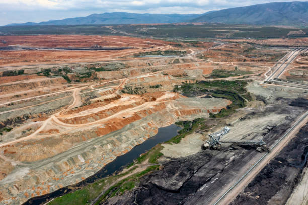 istock Aerial View from the lignite mine in Ptolemaida, Greece. 1397345375