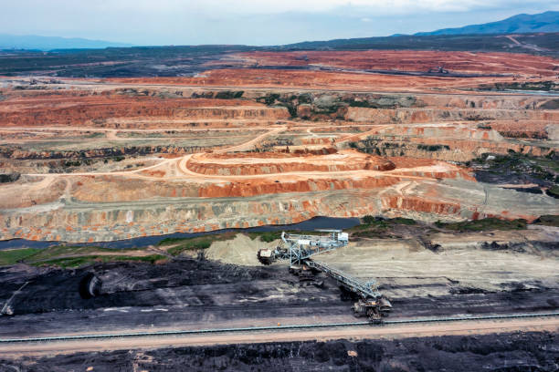 istock Aerial View from the lignite mine in Ptolemaida, Greece. 1397345404
