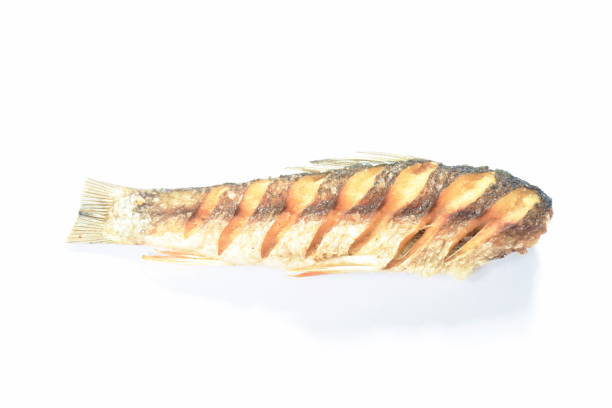 istock deep fried salty mullet fish arranging on white background 1397347912