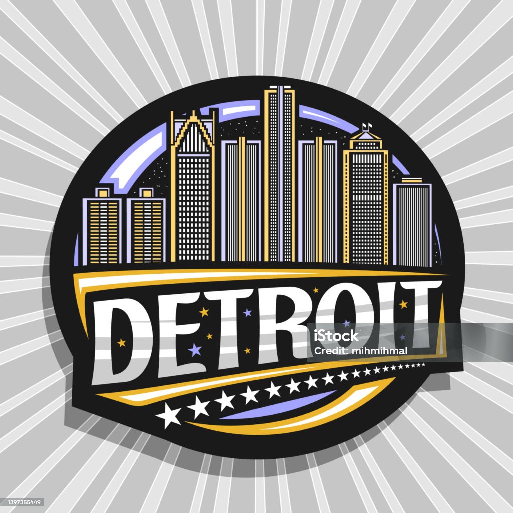 Detroit Image Ico Vector Logo For Detroit Stock Illustration - Download Image Now ...