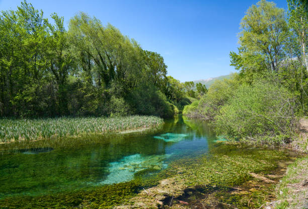 istock Tirino river near Capestrano, Abruzzi Italy 1397357506