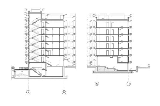 mehrgeschossiger gebäudequerschnitt - multi story building stock-grafiken, -clipart, -cartoons und -symbole