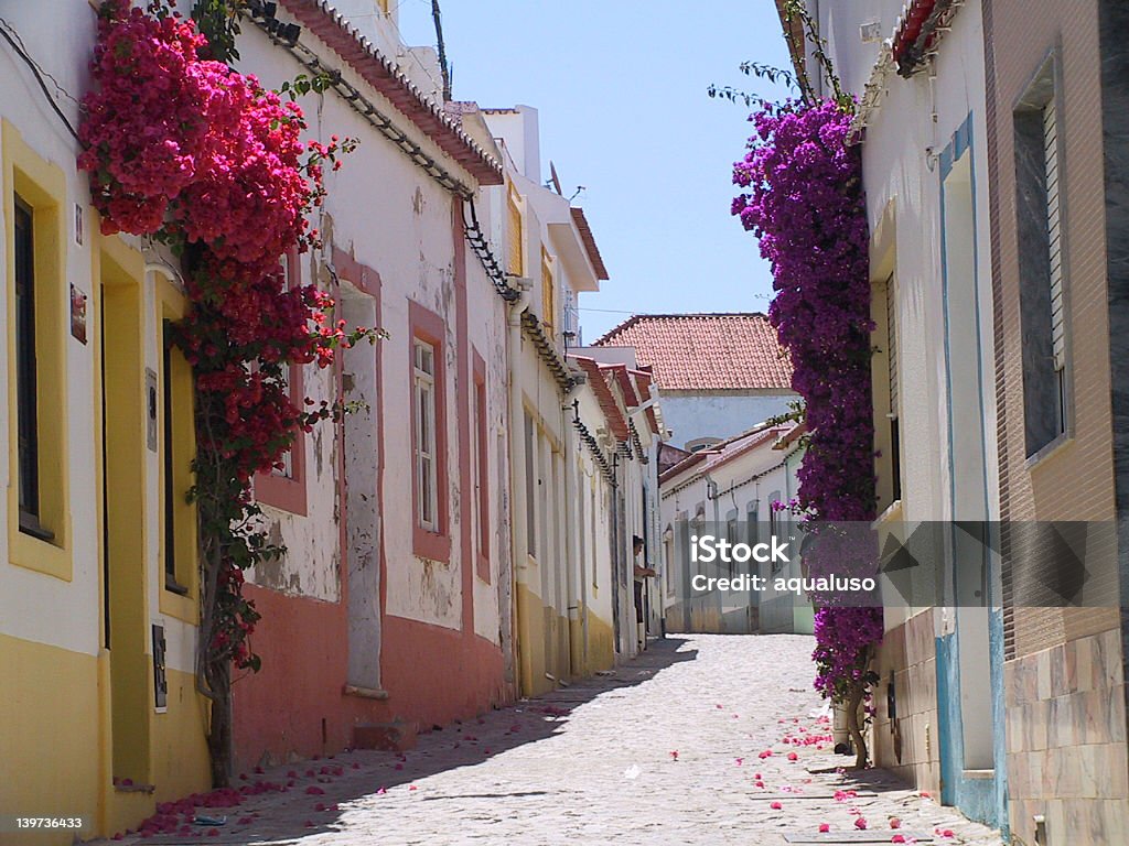 Rua sonolenta - Royalty-free Algarve Foto de stock