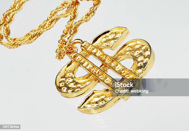 Oro Símbolo Del Dólar Foto de stock y más banco de imágenes de Cadena de Oro - Cadena de Oro, Rap - Estilo de música, Collar