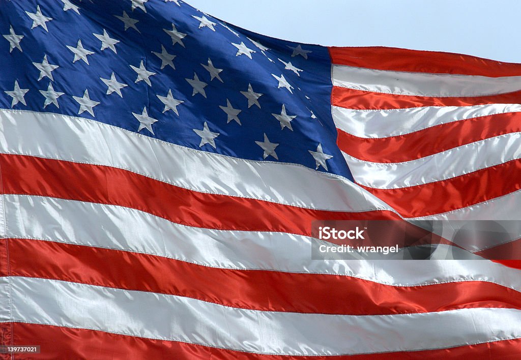 Bandiera degli Stati Uniti - Foto stock royalty-free di A forma di stella