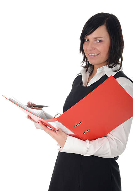 istock Businesswoman Holding a Binder 139737027
