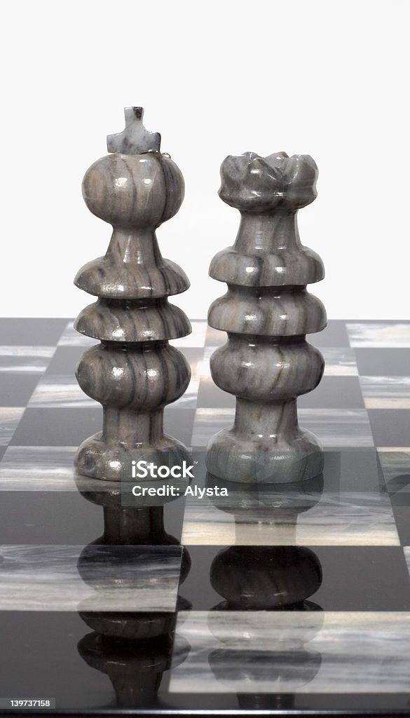 チェス個－キングおよびクイーン - 勝つのロイヤリティフリーストックフォト