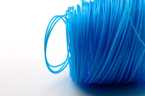 Blue nylon de cordas - foto de acervo