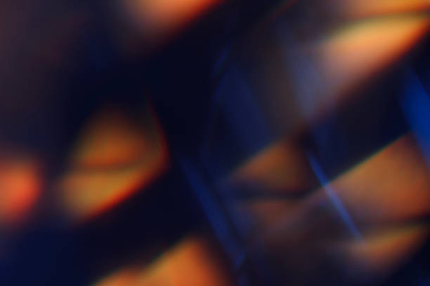 istock Colorful light leak on black background 1397374659