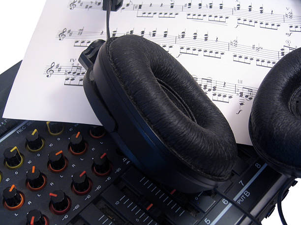 istock Headphones and Mixing Board 139737518
