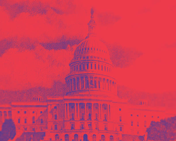 istock Polarized American Politics - Red & Blue 1397376212