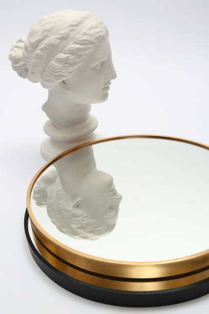 istock Bust of antique sculpture and reflection in the mirror 1397376277