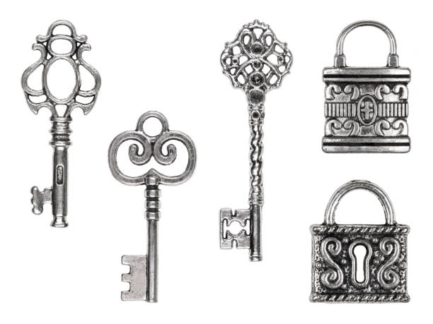 istock Set of vintage keys and locks 1397377153