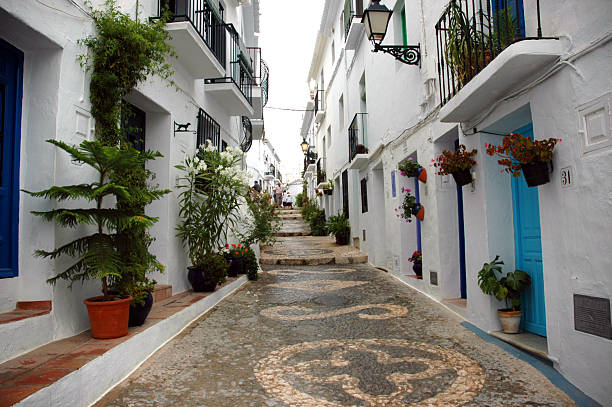Small street in Andalucia stock photo