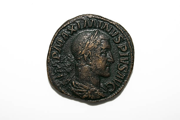 istock Maximinus roman coin 139737879