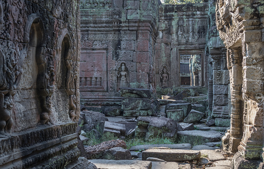 Angkor is one of the most important archaeological sites in South-East Asia. Stretching over some 400 km2, including forested area, Angkor Archaeological Park contains the magnificent remains of the different capitals of the Khmer Empire, from the 9th to the 15th century. They include the famous Temple of Angkor Wat and, at Angkor Thom, the Bayon Temple with its countless sculptural decorations. UNESCO has set up a wide-ranging programme to safeguard this symbolic site and its surroundings.