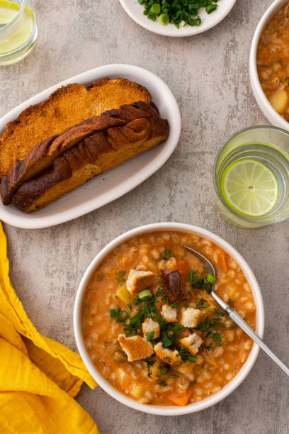 istock Soup with barley and sauerkraut 1397381950