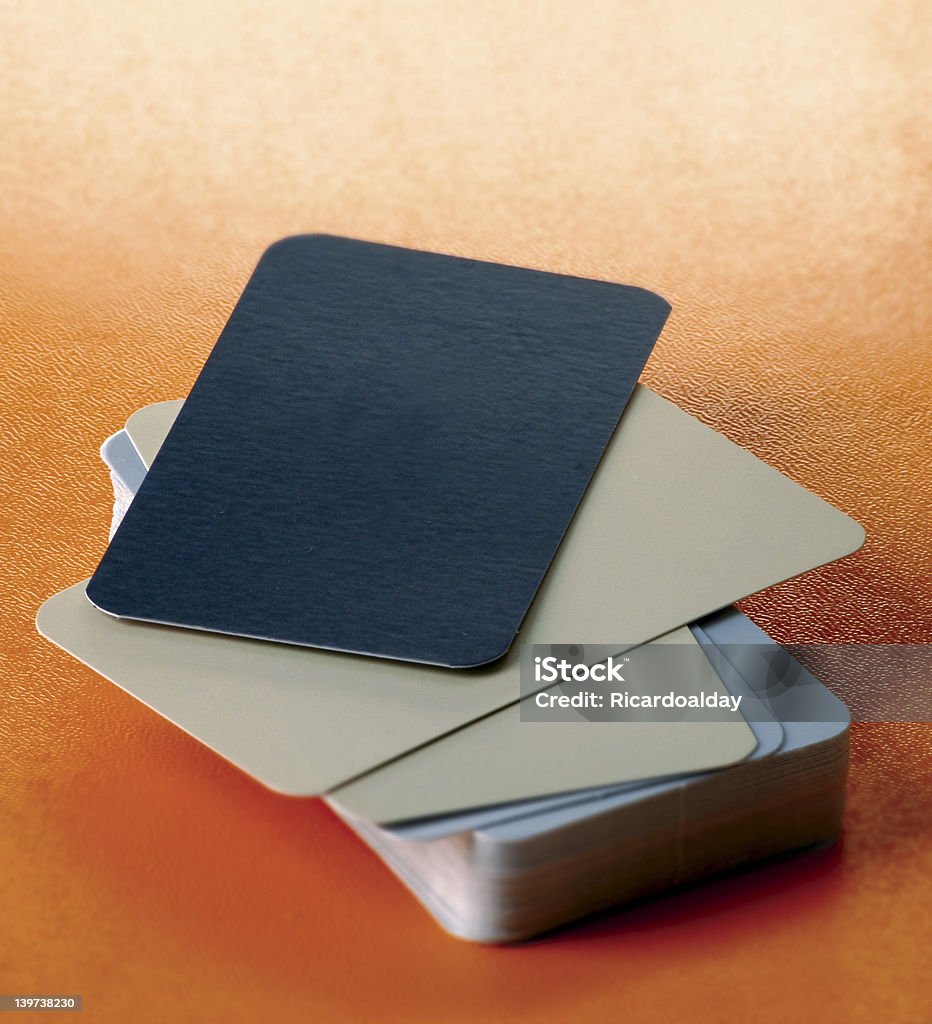 Colorido en blanco tarjeta de negocio - Foto de stock de Abstracto libre de derechos