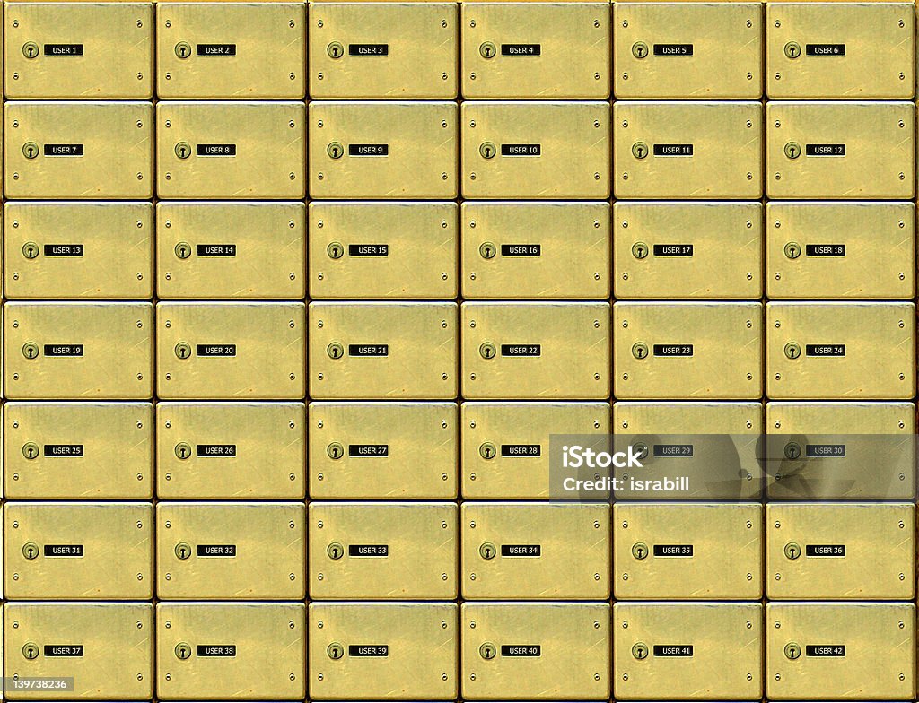 golden caixas de correio - Foto de stock de Correio - Correspondência royalty-free