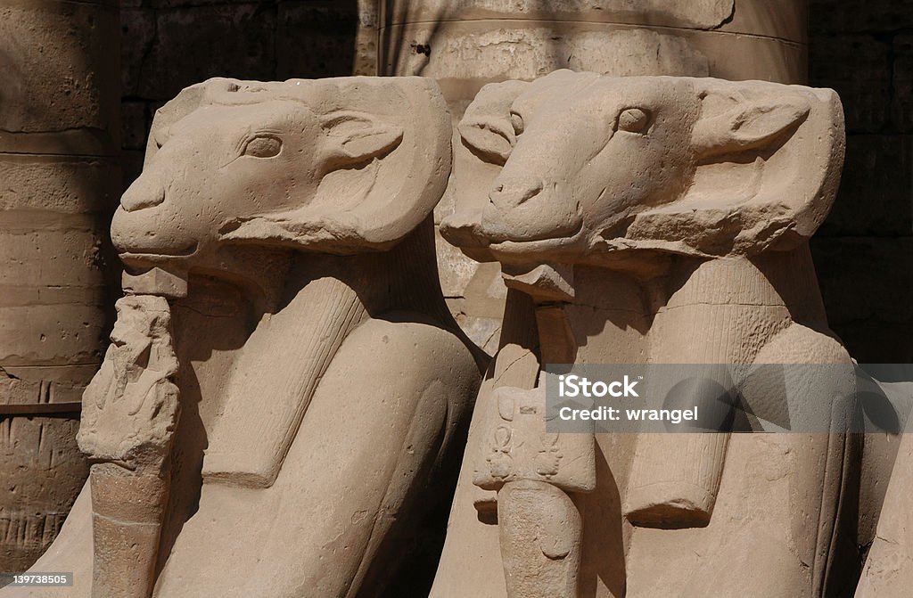 Ram Sphinxes à tête - Photo de Afrique libre de droits