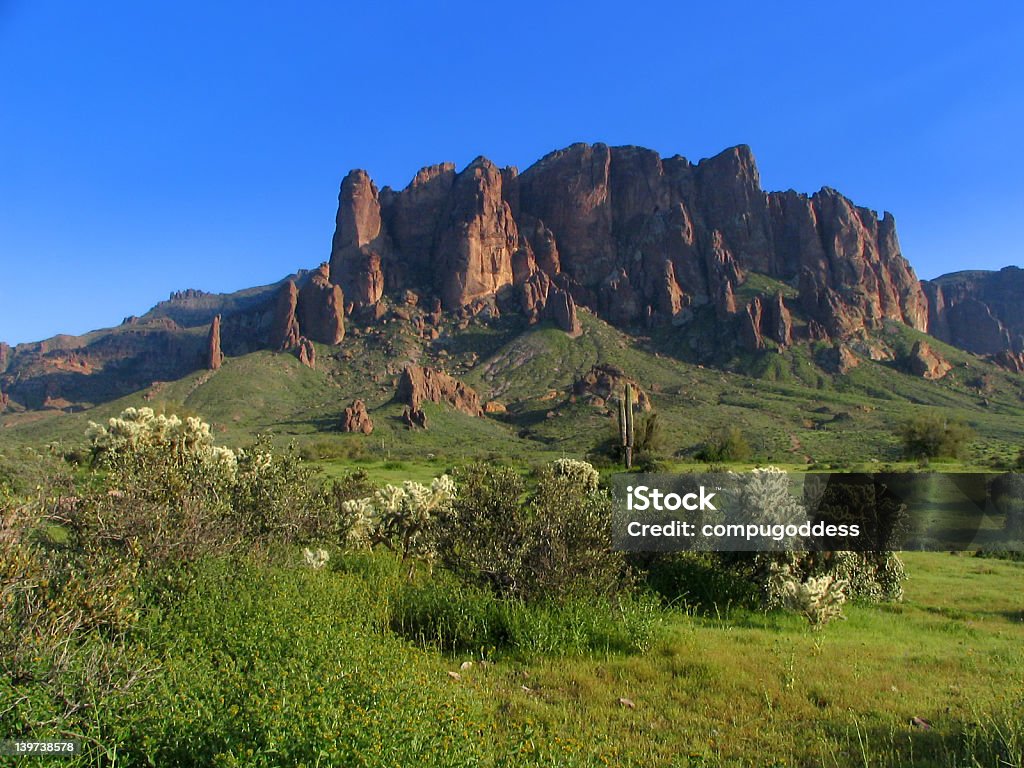 Montanhas Superstition - Foto de stock de Arizona royalty-free