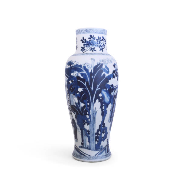 istock Chinese Porcelain Vase On White Background. 3d render 1397388912