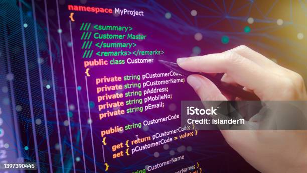 C Sharp Programming Language Source Code Example On Monitor C Source ...