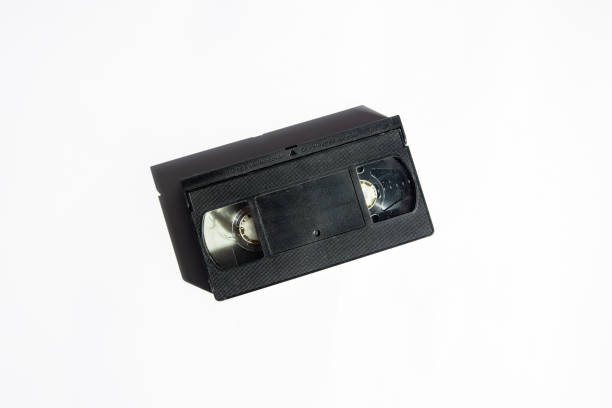 istock Video cassette on a white background. Top view, flat lay 1397391337
