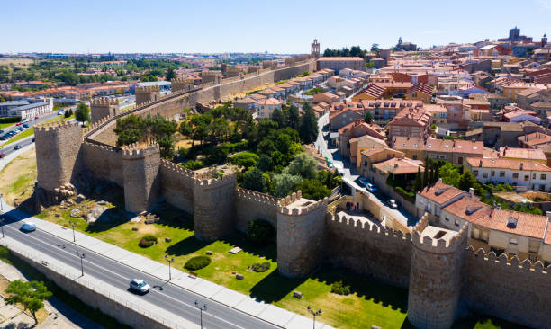 istock Cityscape of ancient Avila town 1397394232