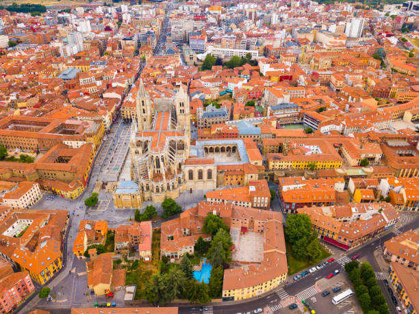 istock Aerial view of Leon cityscape 1397394235