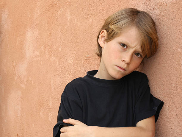 istock sad lonely child, alone and sulking or frowning 139739426