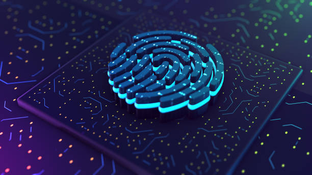 Fingerprint Icon stock photo