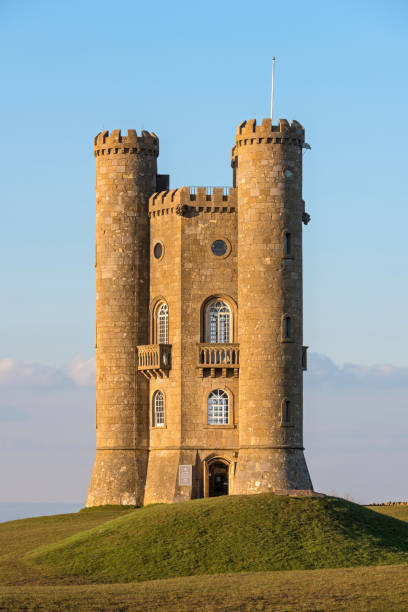 Paxton's Tower in Carmarthenshire with slow shutter clouds