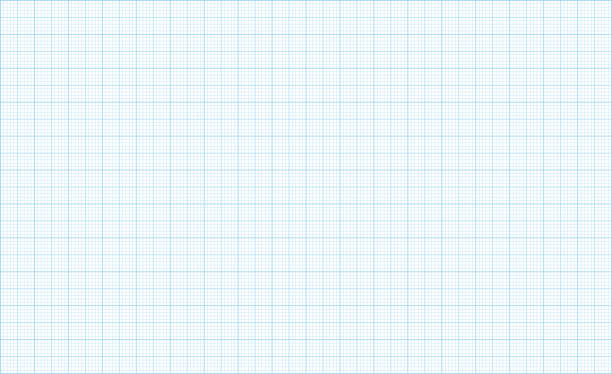 ilustraciones, imágenes clip art, dibujos animados e iconos de stock de cuadrícula de papel de gráfico milimétrico. patrón geométrico - graph paper blue backgrounds square shape