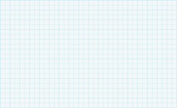 밀리미터 그래프 용지 그리드. 기하학적 패턴 - graph paper blueprint paper textured stock illustrations