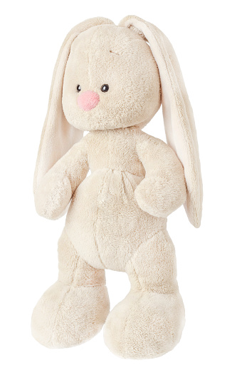Bunny toy isolated on white background. Rabbit.