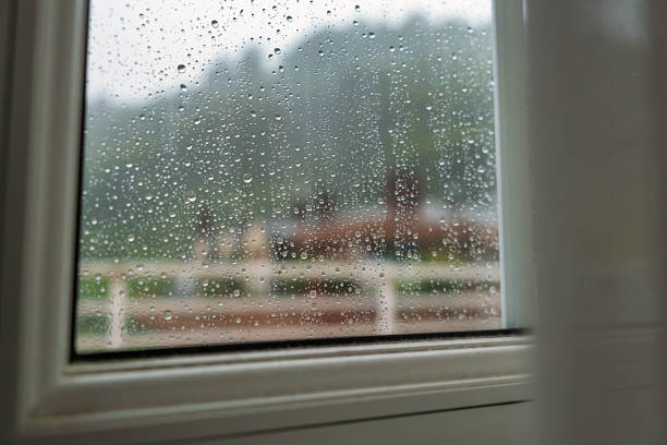 istock View of the rain from the window 1397404643