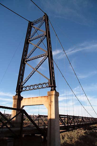 Suspension bridge I stock photo
