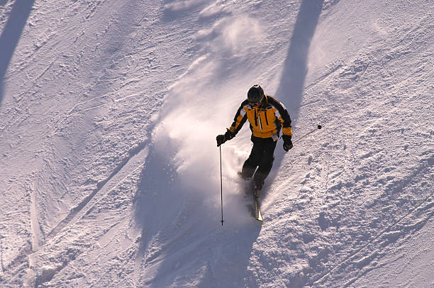 ski - carving skiing stock-fotos und bilder