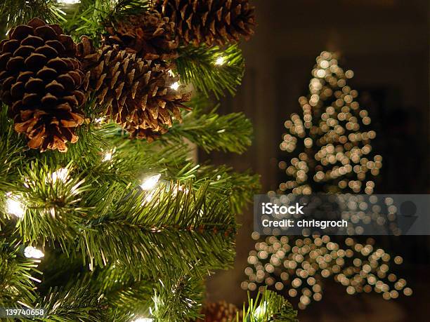 Рождественская Tree Lights — стоковые фотографии и другие картинки Без людей - Без людей, Выборочная фокусировка, Горизонтальный